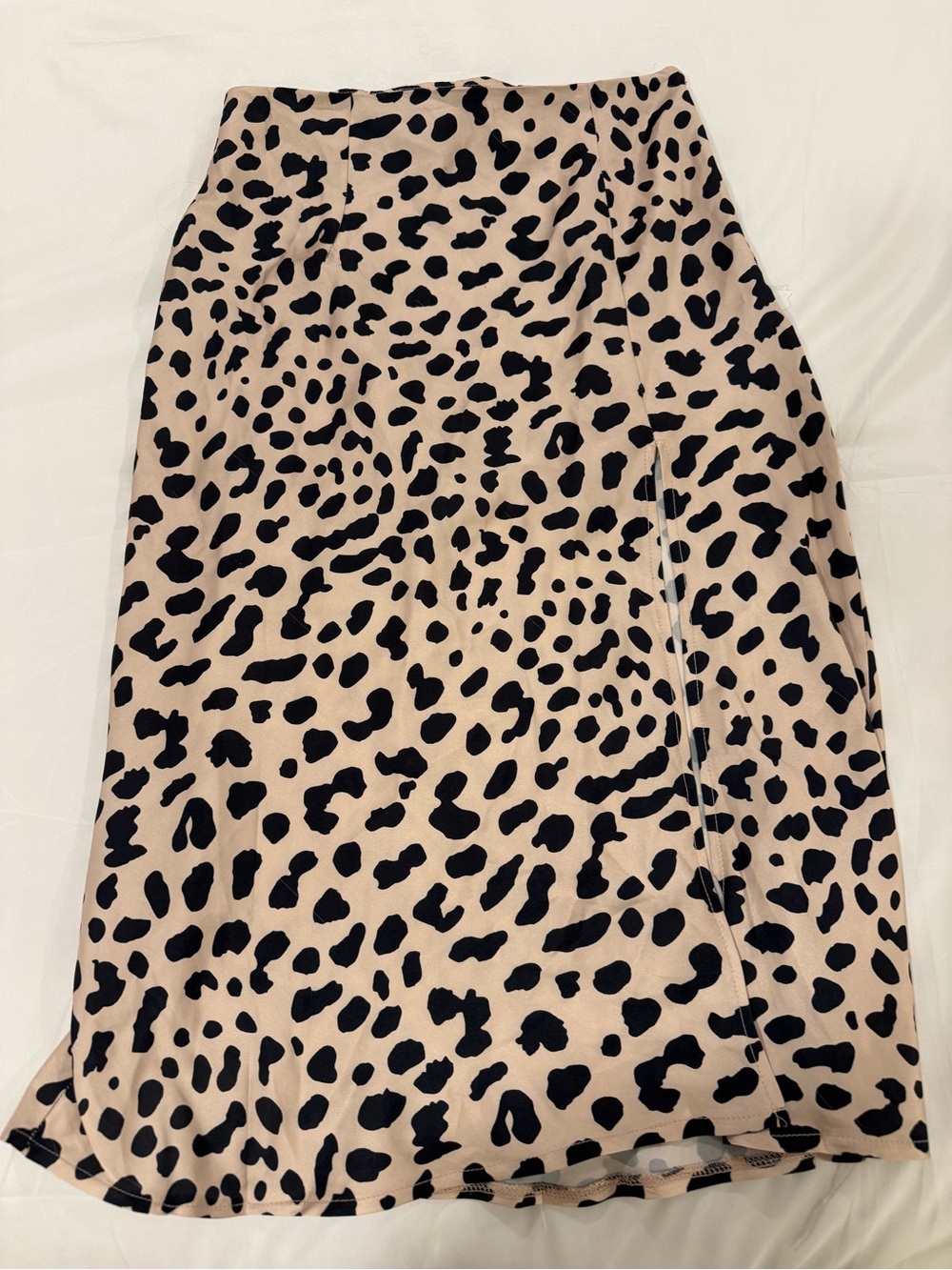 Princess Polly Beige and Black Leopard Midi Skirt